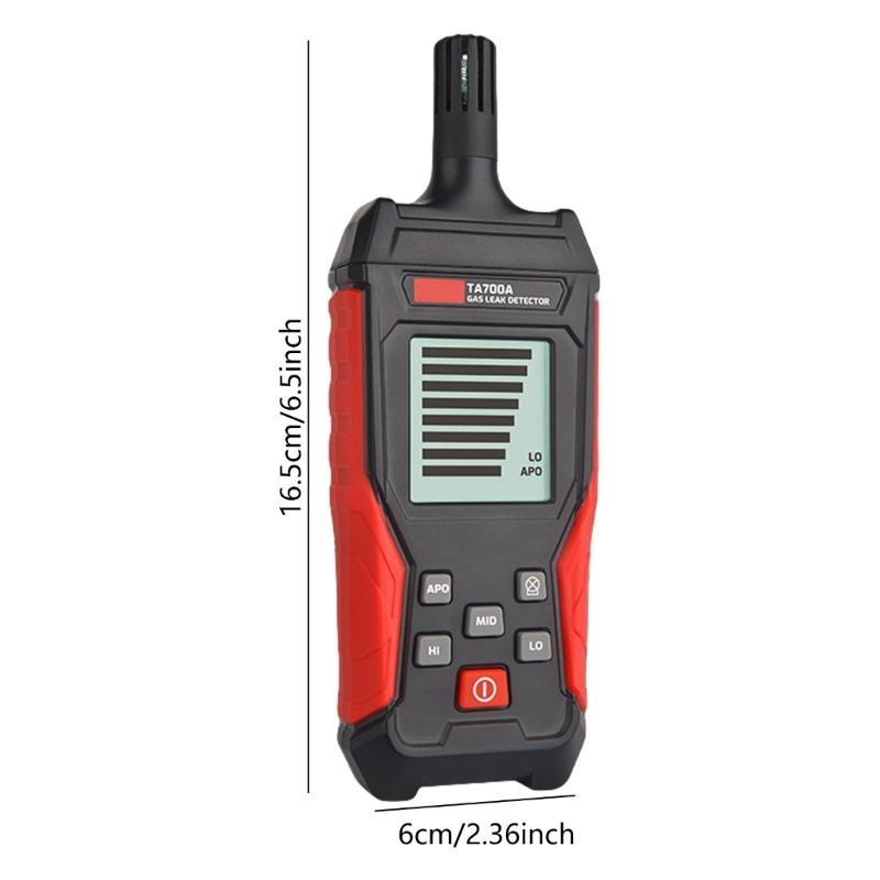 Gasleckdetektoren Brennbar 50~10000PPM Schallalarm Gasanalysatoren Gasleckagemessgerät LCD Umweltmessgerät Werkzeug