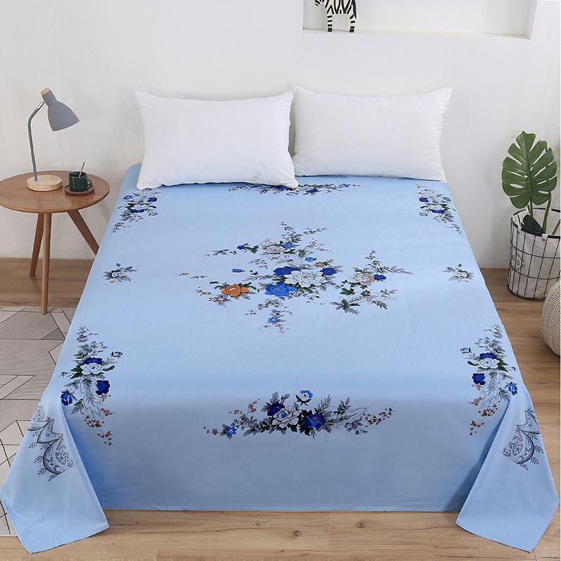 Vintage Coarse Cotton Bed Sheet – Cooling, Nostalgic Duvet Cover for Single/Double