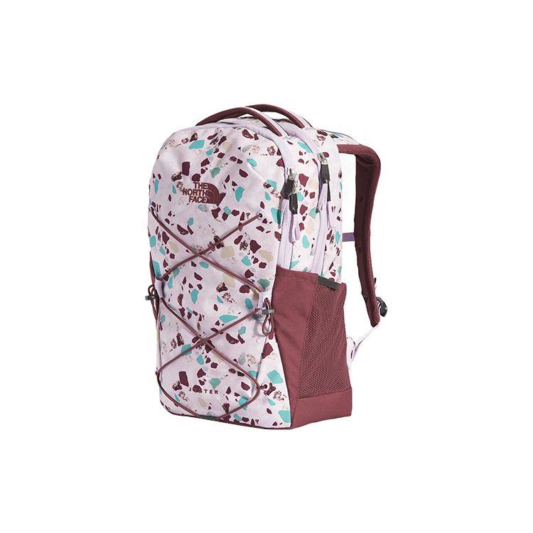 The North Face Jester 22L Large Capacity Logo Backpack Outdoor Bag Recycled Polyester Stone Print White Brown Women backpack NF0A3VXG-94P
