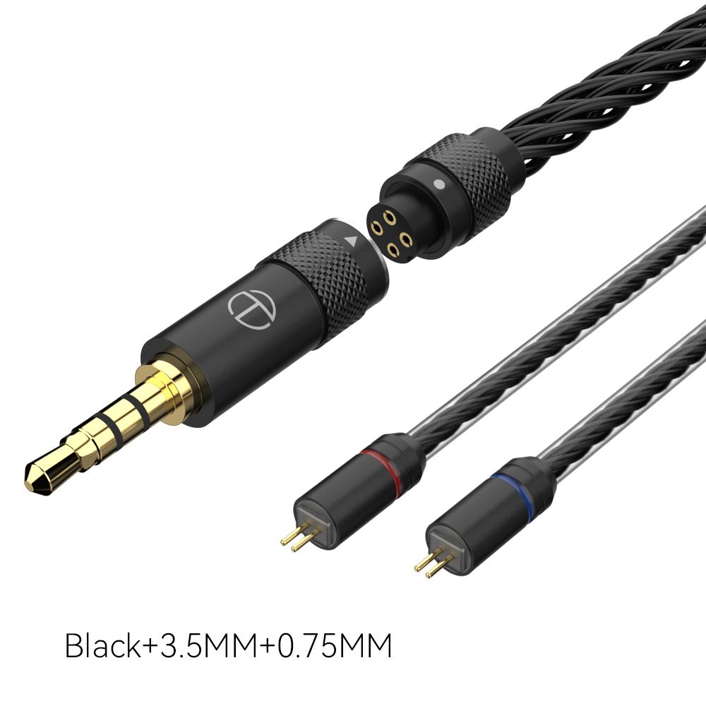 TRN T2 Pro16 Core Earphones Silver Plated HIFI Upgrade Cable 2.5/3.5/4.4/Type C/Lighting/QDC//MMCX/0.75/0.78 MT4 TA4 MT1MAX