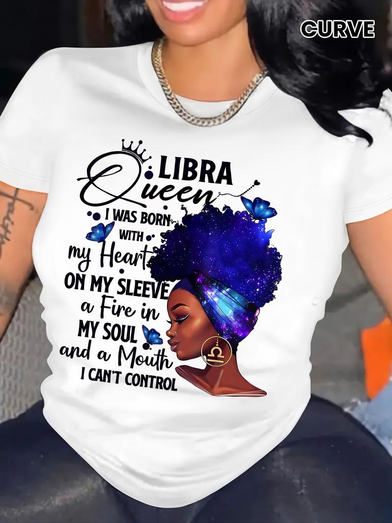 Libra Queen Graphic Print T-shirt