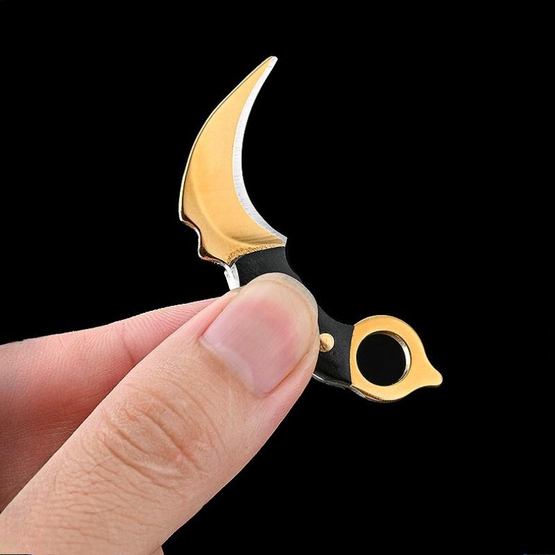 1Pc Keychain, Small Kitchen Knife, Mini Knife, Gift Knife, Courier Knife, Body Knife, Key Knife, Non-folding Knife, Pendant Accessories.