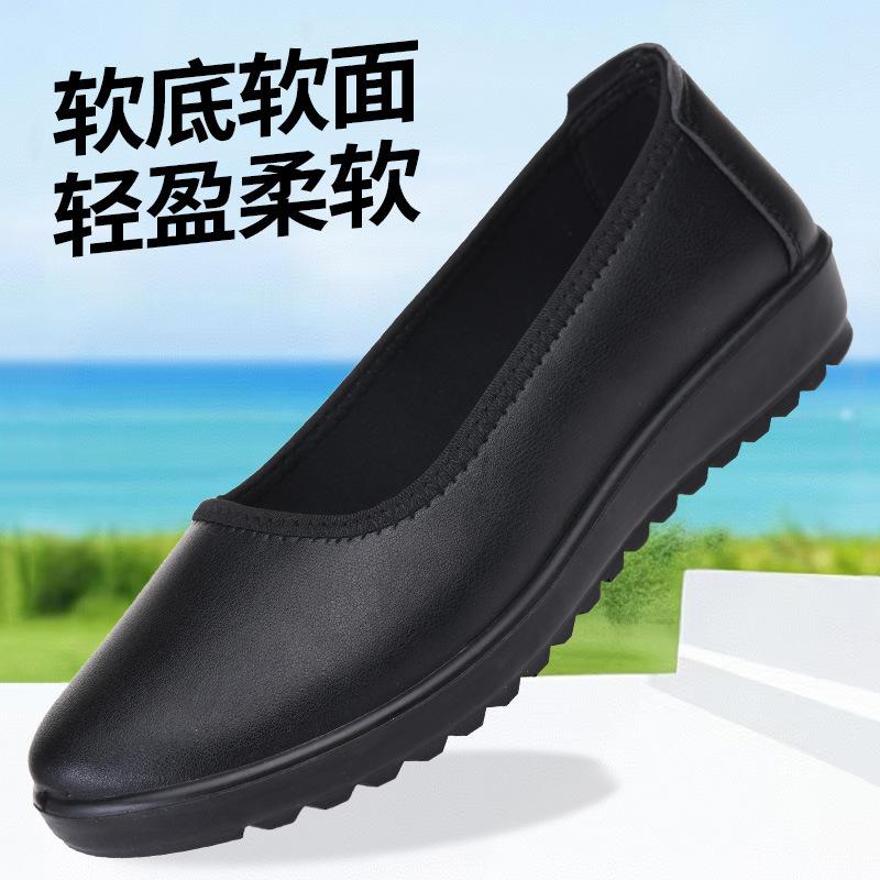 TEMU special cloth shoes, light bevel heels, light professional shoes, square mouth comfortable hotel etiquette shoes