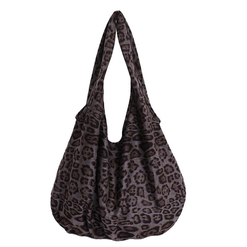 

Underarm Bag, Single-shoulder Bag, Fashionable and High-end Commuter Tote Bag леопард друку кольору/сірий