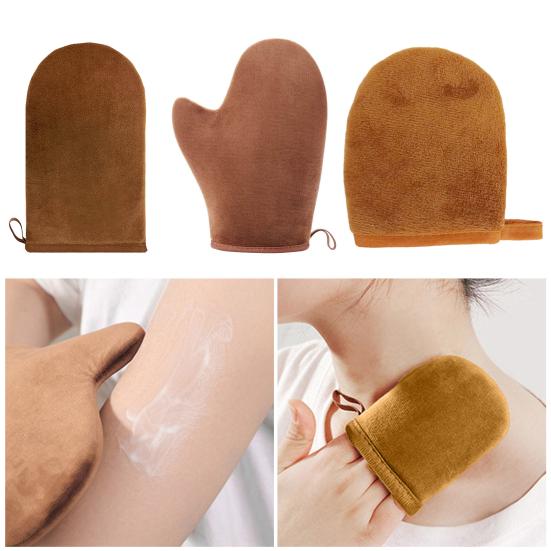 Self Tanning Mitt Applicator Skin-friendly Mini Tanning Gloves Waterproof Layer Self Tanner Applicator Gloves