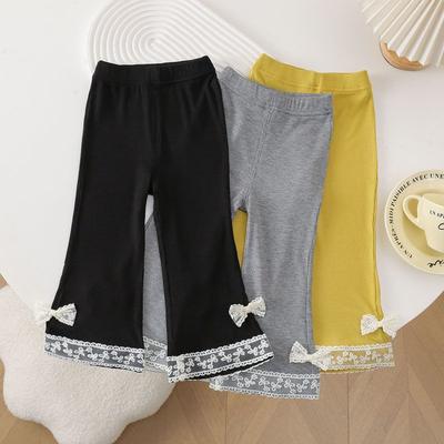 Dívčí letní kalhoty Mikro rozšířené kalhoty, Dětské svrchní oblečení Tenké spodní Zkrácené kalhoty Dětské Letní Ochrana proti komárům