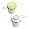 304 Stainless Steel Teas Filter with Lid Folding Handle Strainer Brewing Basket with Lid For Hot Beverage Preparation