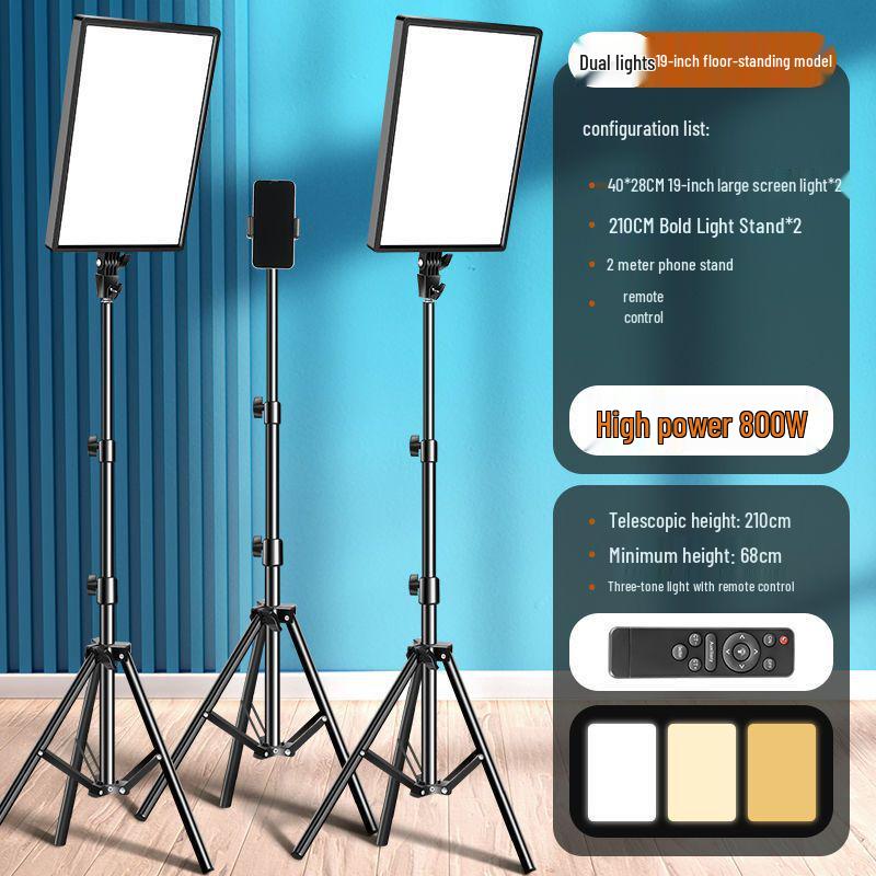 800W LED Soft Light Panel for Photography & Beauty Live Streams