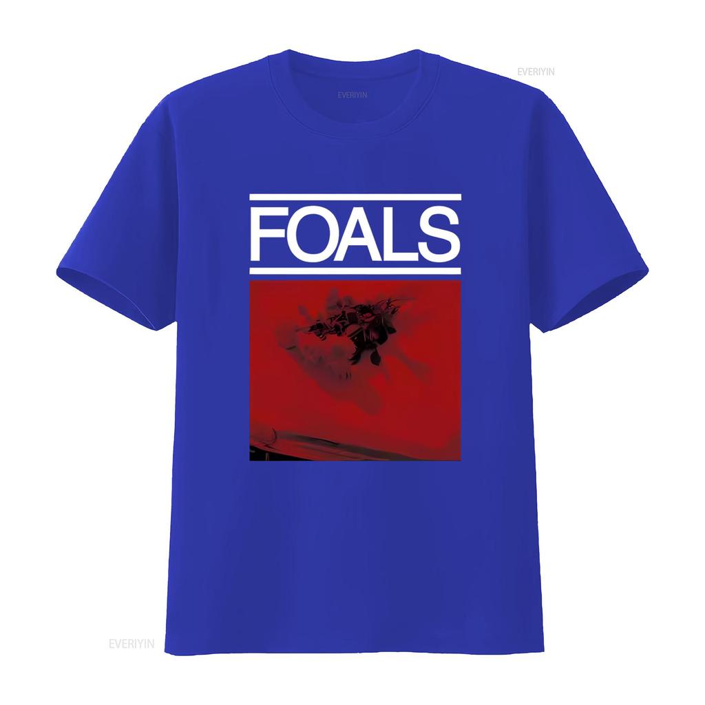 Foals Red Roses Print Mens T Shirt Stylish and Official Design vintage Washed Comfortable Slightly Stretched Unisex Soft