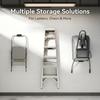 Garage Wall Ladder Hook, Heavy-duty Wall-mounted Storage Rack, Suitable For Ladders, Chairs, And Patio Furniture