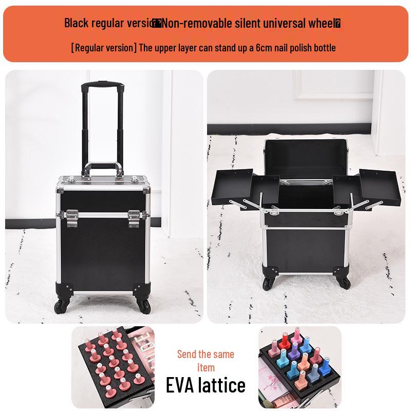 

Запираемый кейс-тележка большой вместимости для профессиональных визажистов