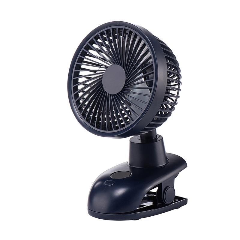 Rechargeable Clip on Fan Small Fan Portable 5000mAh Rechargeable 90 Oscillating 4 Speeds USB Desk Fan for Stroller