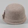 Autumn and Winter Bow Wool Warm Equestrian Hat Women's Bowler Top Top Hat British Temperament Felt Mother Hat