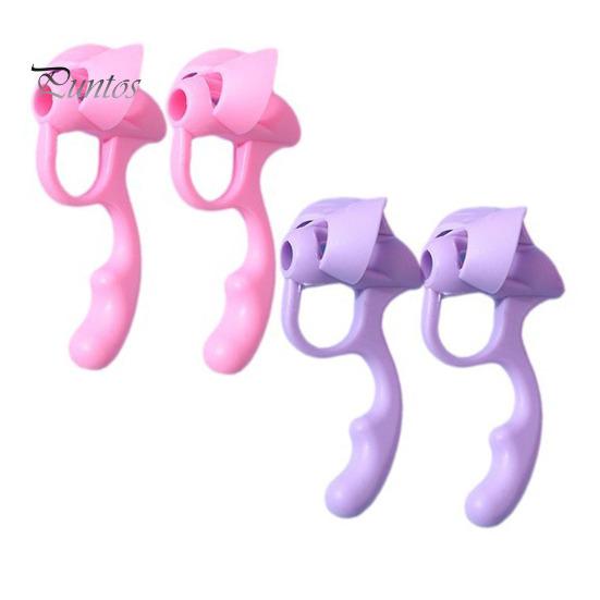 4Pcs/Set Silicone Pencil Gripper Finger Callus Prevention Correct Posture Aid Ergonomic Kids Non-Slip Pencil Holder