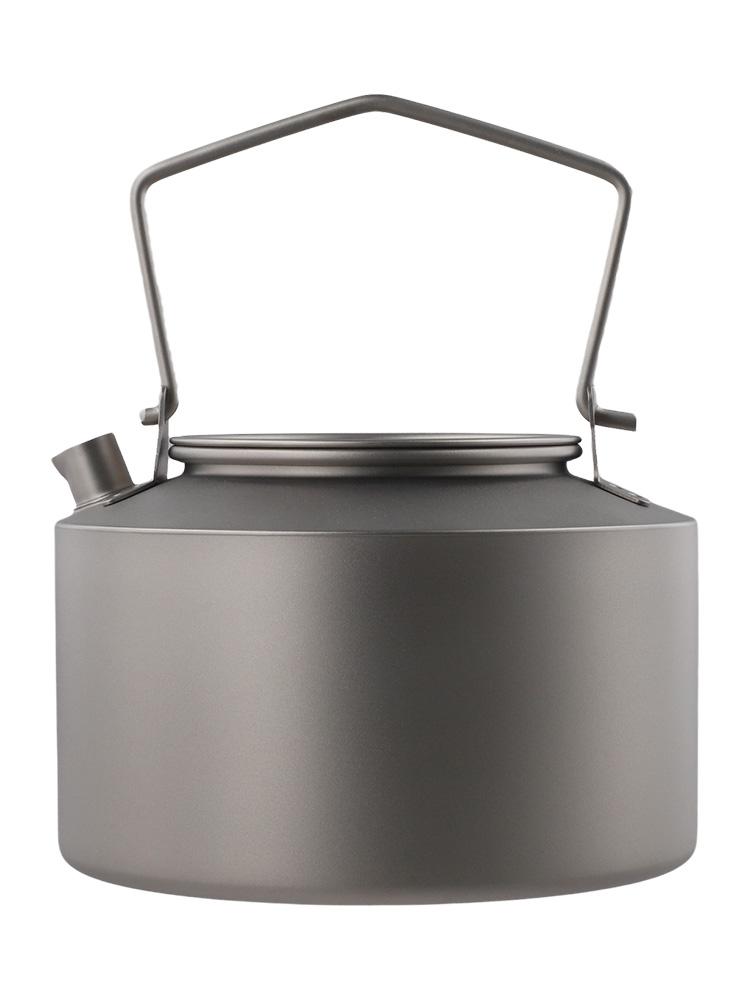 Compact Storage Camping Teapot Ti Kettle Efficient Fuel Use