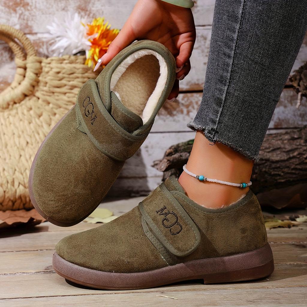 Damenstiefel Warm Weich und Bequem Winter Dicke Sohle, Rund Zehenschuhe