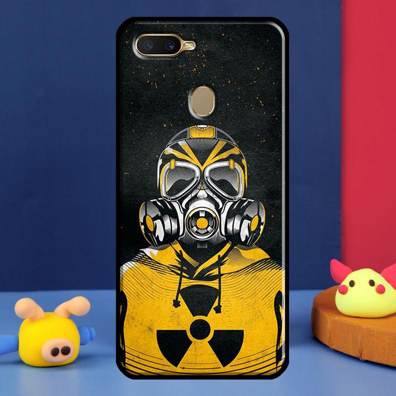 Nuclear Mask Gas Mask For Oppo A54 A57 S A78 A58 A98 A5 A9 A91 A15 A16 A17 A52 A72 A76 A96 A74 A94 A77 Phone Case