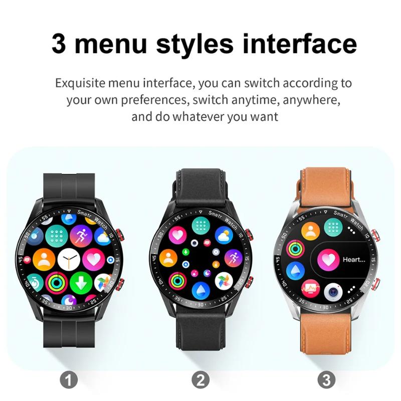 2025 New 1.5 inch Smart Watch Men Bluetooth Call Heart Rate ECG Health Fitness Sports Watch Waterproof Business Man Smartwatch