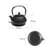 Hwagui Iron Teapot, Induction Compatible, Direct Heat, 800ml0.8L Capacity, Iron Supplement