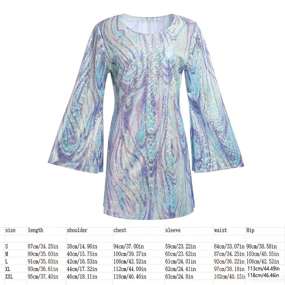 

New Halloween Vintage 70s 80s Rock Women Disco Dress Hippie Costumes 60 s Birthday Outfits 1970s Prom Sequin Dresses Cosplay XXL