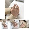 Fashionable Adjustable S925 Silver Ring For Women Featuring Simple Wave Triangle Shape