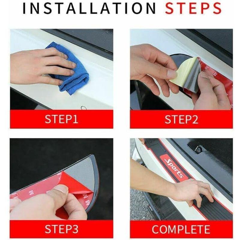 Rear Bumper Protector Rubber Anti-Scratch Trunk Guard Car Door Sill Accessories For KIA Telluride K5 Sportage Sorento 2017