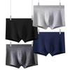 Men's 100% Cotton Comfortable Mid-Waist Boxer Briefs In Solid Colors
