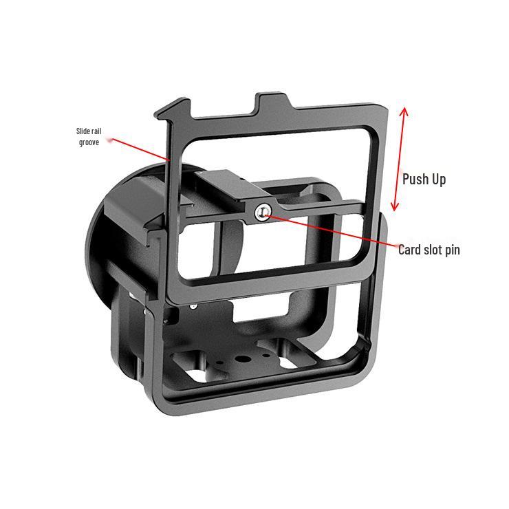 GoPro Hero9-13 Camera Protective Metal Cage with Heat Dissipation for Vlog Photography