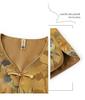 Mom's Vintage Chinese Frog Button Print Vest – Sleeveless V-Neck Cardigan