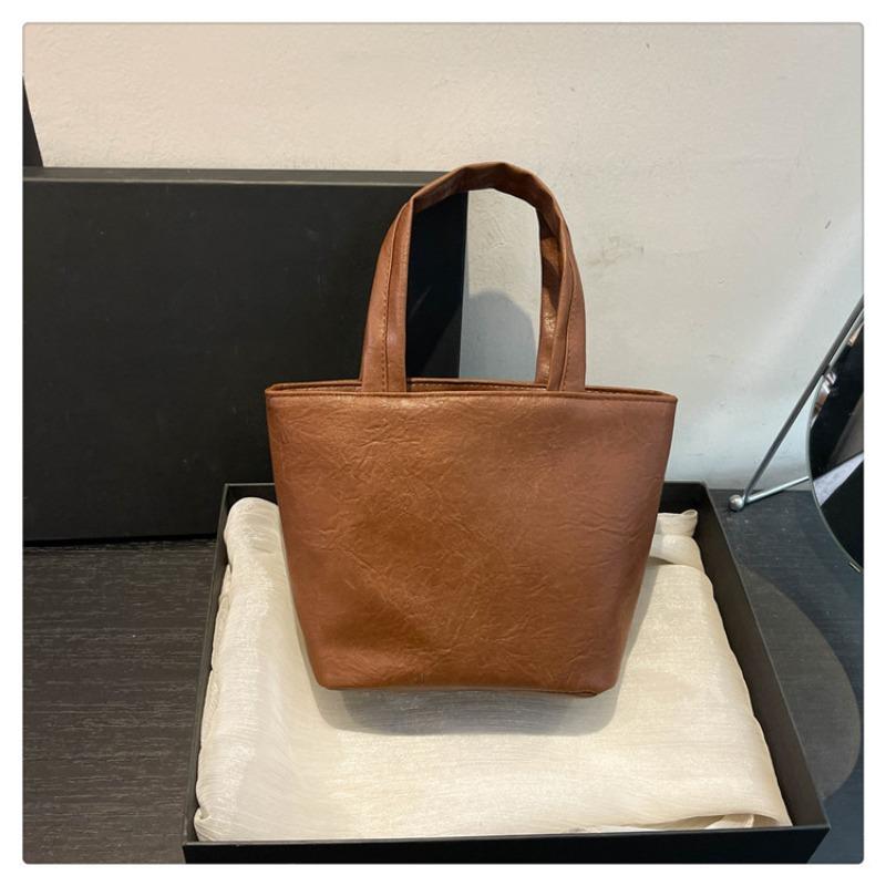 Premium portable women's bags, new women's bags, high-value fashion cosmetic bags, solid color cute mini handbags
