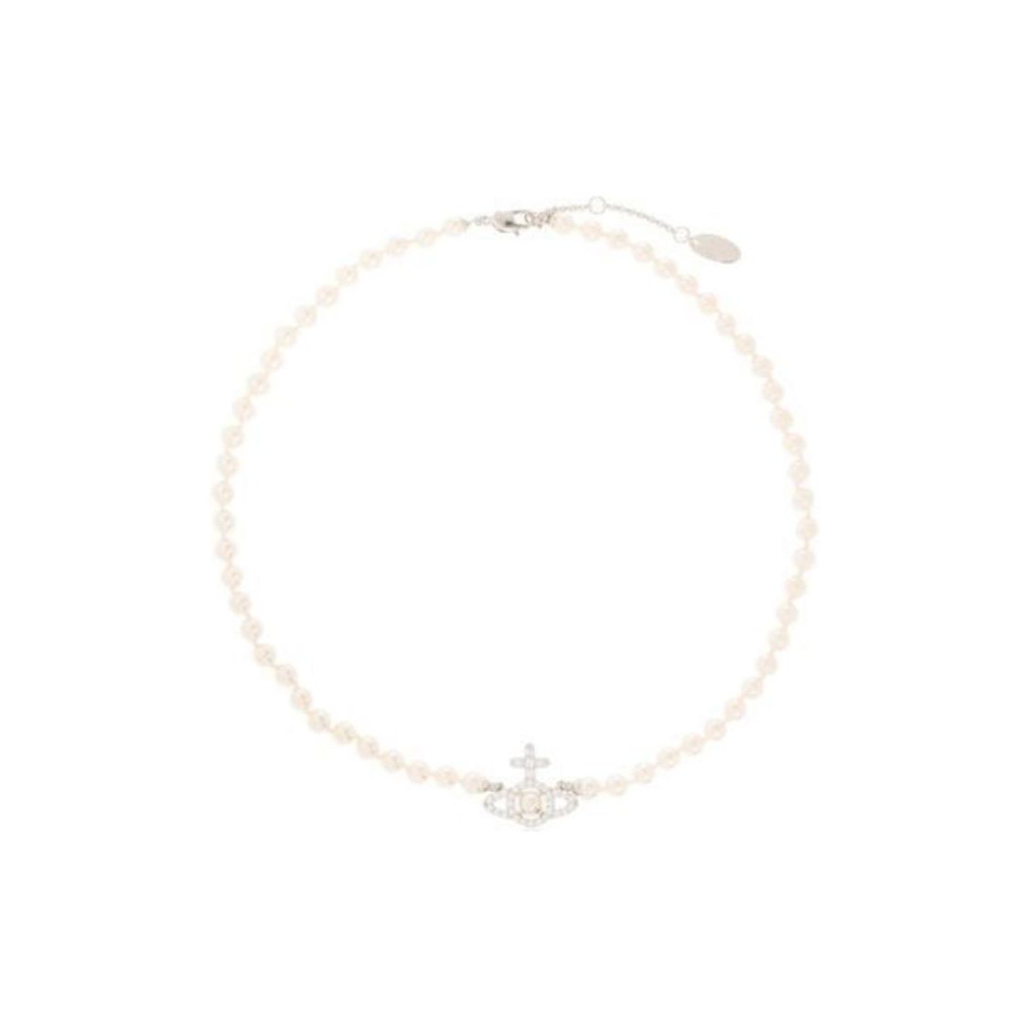 

Vivienne Westwood Adjustable Design Brass Necklace Women necklace White 6301011P02P373SMP373 Basic Packaging-Dust Bag+Box