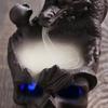 Zisha Skull Halloween Backflow Incense Burner - European Style Home Gift Ornament