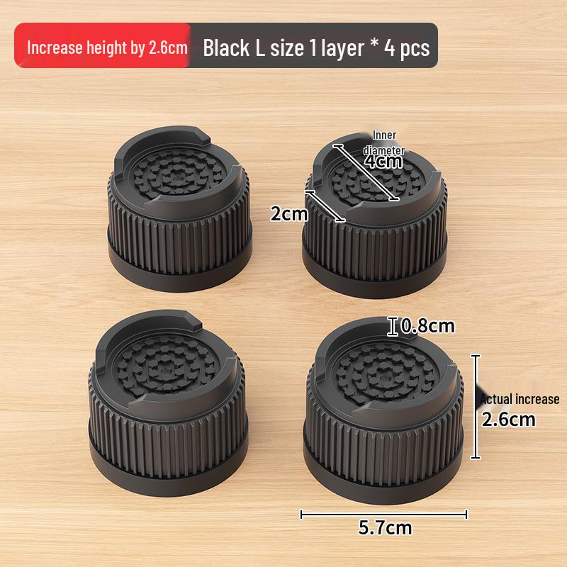 Non-Slip Furniture Heightening Pads for Table, Sofa, Coffee Table, TV Cabinet - Shockproof Leg Risers