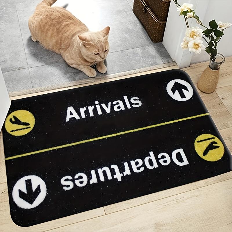 Fun Airport Logo Entrance Mat Creative Entrance Non Slip Wear Resistant Decorative Floor Mat Home Decoration