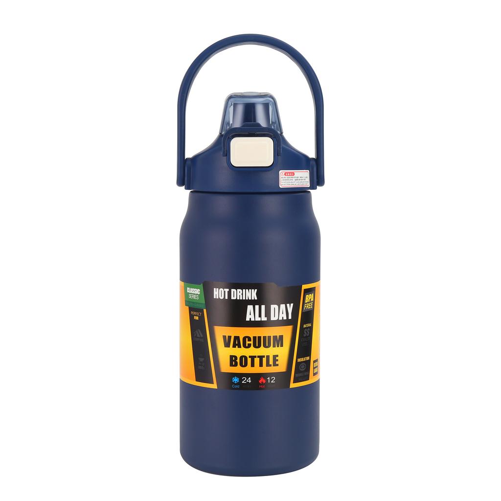 Large Travel Tumbler Thermos Mug Thickened Steel Double Wall Sports Water Bottle Vacuum Flask