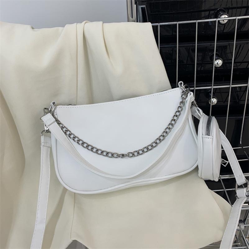2023 Summer New Fashion Simple Shoulder Bag Street Trendy Retro Handbag Casual Commuter Armpit Bag