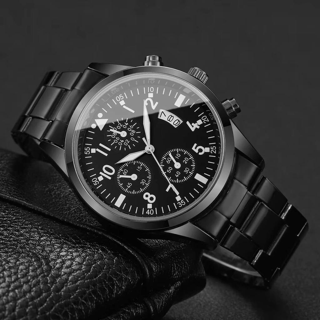 Luxury Mens Calendar Quartz Watch Fashion Men Business Wristwatches Reloj Hombre