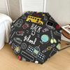 1pc Back to School Pattern Umbrella  Automatic Opening and Closing Umbrella, High quality Umbrella, Ideal Gift for Her 259