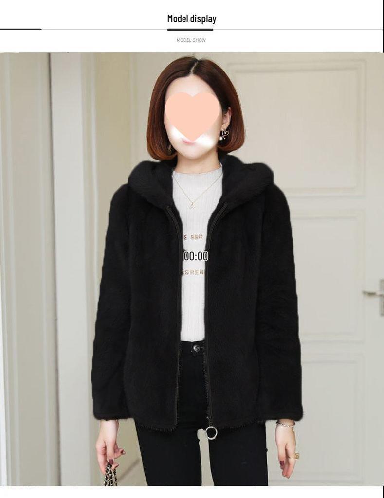 Women's Trendy Double-Sided Fleece Hooded Sweatshirt with Velvet Lining - Warm Outdoor Cardigan and Pajamas