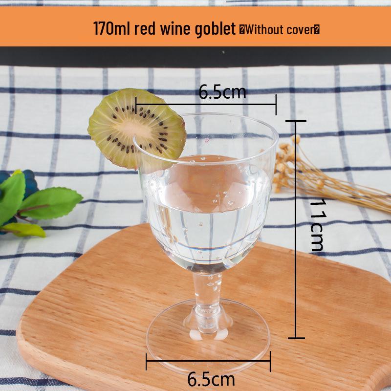 High-Stemmed Disposable Transparent Cup for Desserts, Pudding, Milkshakes, Mousse, Ice Cream, Red Wine, or Champagne.