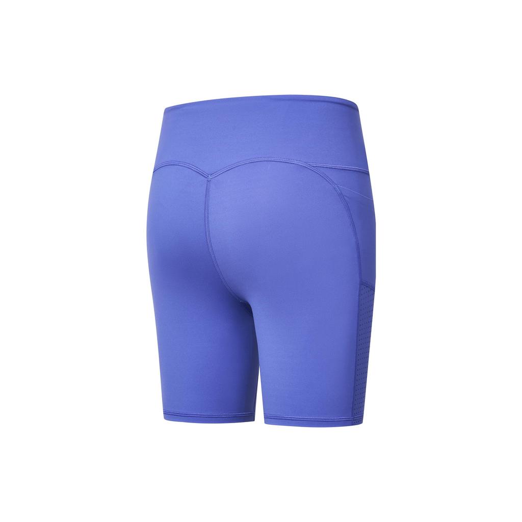 SAUCONY Solid High-Waisted Sports Shorts Women Shorts Border-Blue SC1230131A-BL08