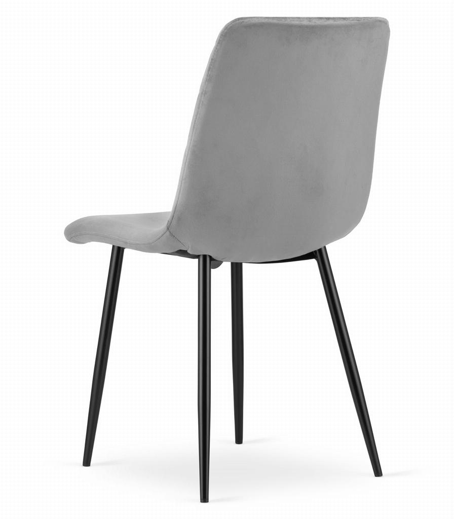 TURIN Chair - Light Gray Velvet X 1
