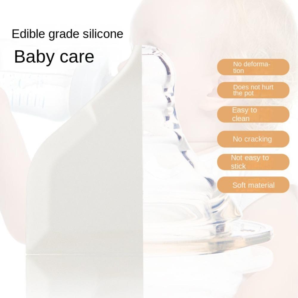 new Silicone Pot Spatula White Non-Stick Omelette Turner Pancakes Shovel Fried