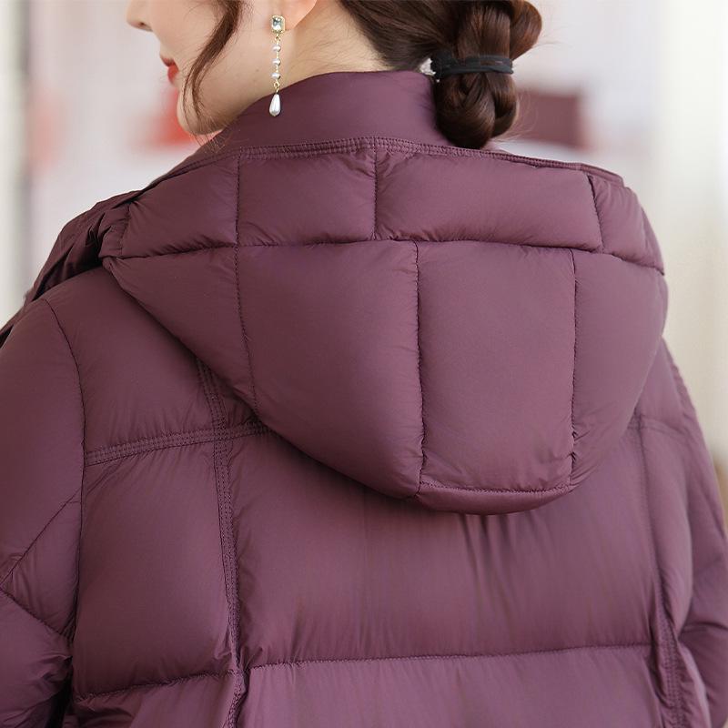 2025 Winter Short Down Jacket for Women - Petite Fashion Warm Puffer with White Duck Down