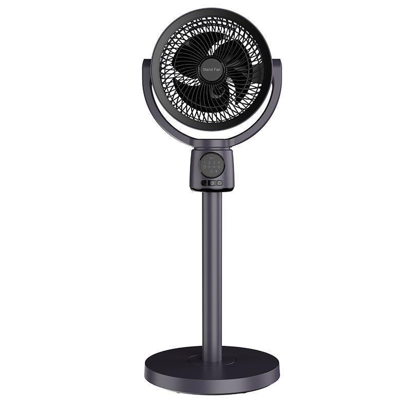 Taiwan 110V Smart Voice-Controlled USB Electric Fan, Dual-Use Oscillating Air Circulator for Desk/Floor.