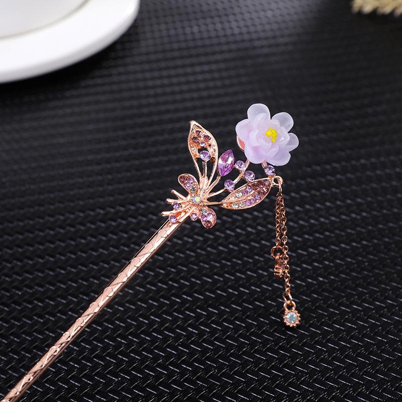 Women's 2026 Spring/Summer Chinese Tassel Alloy Hairpin - Qipao Hair Accessories