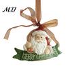 Seasonal Branch Decorations Christmas Resin Animal Ornament, Vintage Hanging Decor with Ribbon, Cute Bow Tree Ornaments Dog Santa Bear Patterns