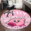 1pc Kirby1 Design Printed Area Round Carpet for Bedroom Living Room Home Decor Rugs Mat Non Slip Mat Rug for Bedside