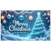 Holiday Banner Blue Theme Merry Christmas Banner Festive Banner Festive For Family Gathering Mall Decoration Christmas Party