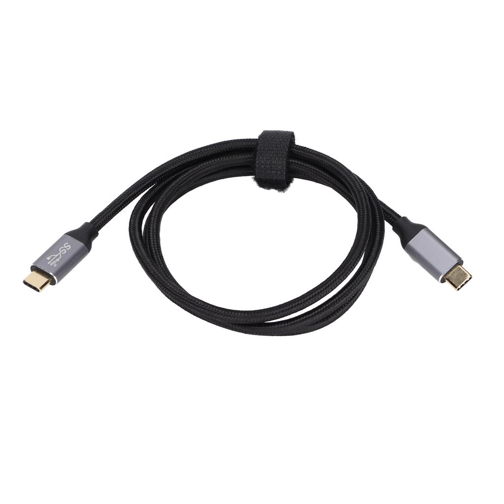 USB C Cable 10Gbps Fast Speed 100W Power Fast Charging 4K 60Hz Smart Chip Stable Transmission Type C Male Cable for PC